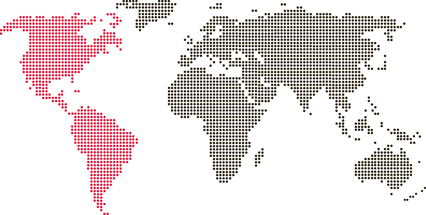 World map of America
